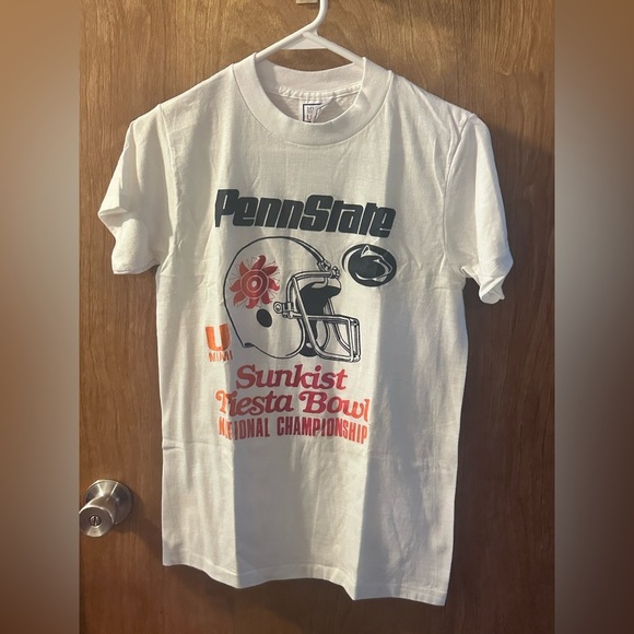 Vintage 1987 Sunkist Fiesta Bowl Penn State Shirt Sz M, Rare - Picture 1 of 5